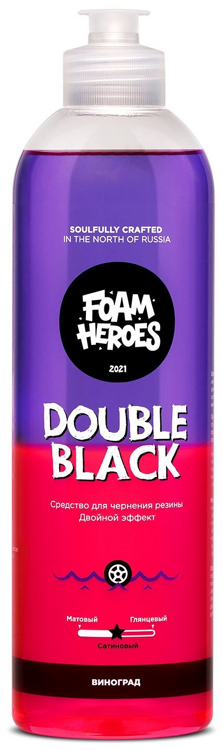 Foam Heroes Double Black пропитка для автомобильных шин, 500мл